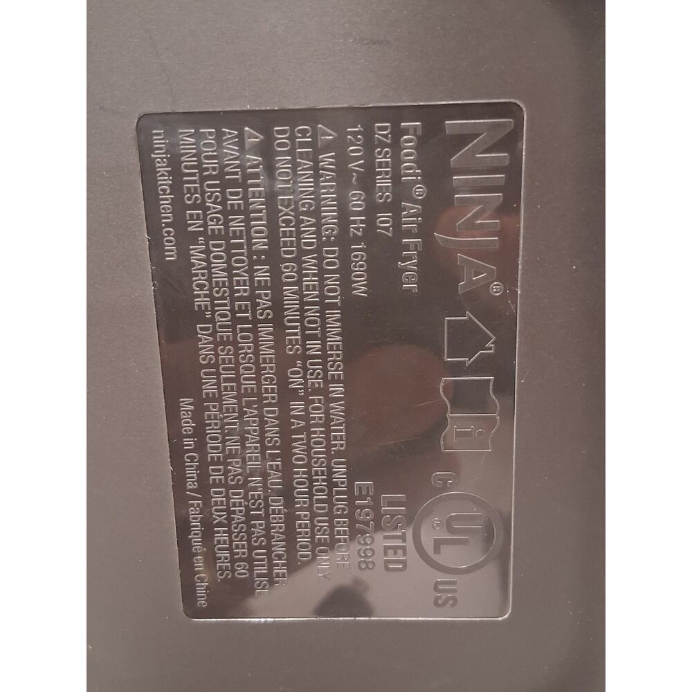 Ninja Foodi DZ100 4-in-1 8-Qt 2-Basket Air Fryer DualZone - New Open Box - Picture 10 of 10